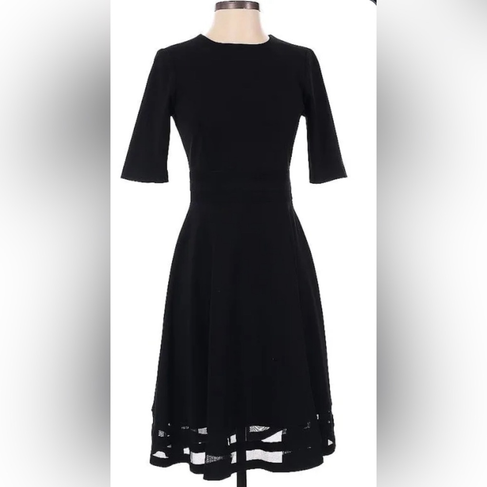 Calvin Klein Black Cocktail Midi Dress